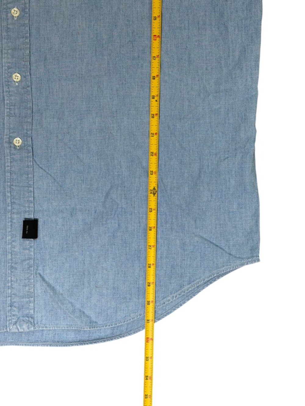 RRL Ralph Lauren Vintage Chambray Cotton Work Shirt XL Men - Picture 8 of 14